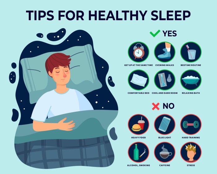 Sleep tips infographic better improve signature md credit